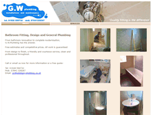 Tablet Screenshot of gw-plumbing.co.uk